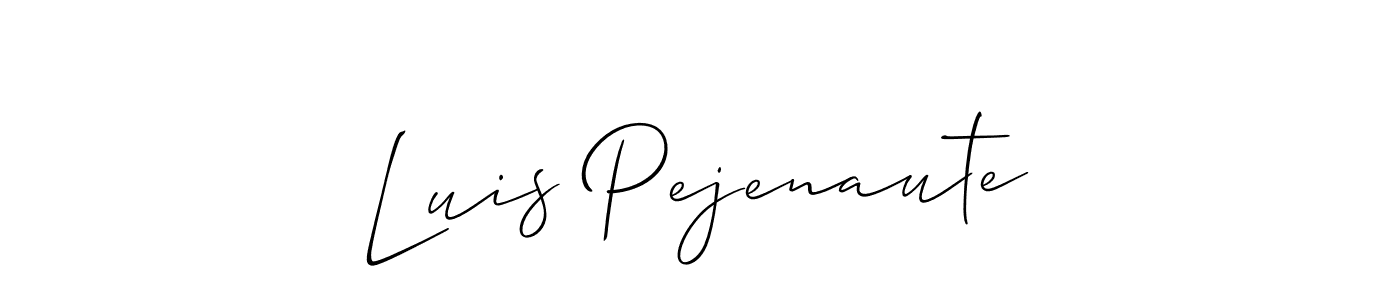 How to Draw Luis Pejenaute signature style? Allison_Script is a latest design signature styles for name Luis Pejenaute. Luis Pejenaute signature style 2 images and pictures png
