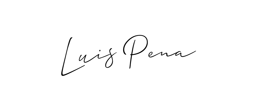 Also You can easily find your signature by using the search form. We will create Luis Pena name handwritten signature images for you free of cost using Allison_Script sign style. Luis Pena signature style 2 images and pictures png