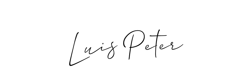 Similarly Allison_Script is the best handwritten signature design. Signature creator online .You can use it as an online autograph creator for name Luis Peter. Luis Peter signature style 2 images and pictures png