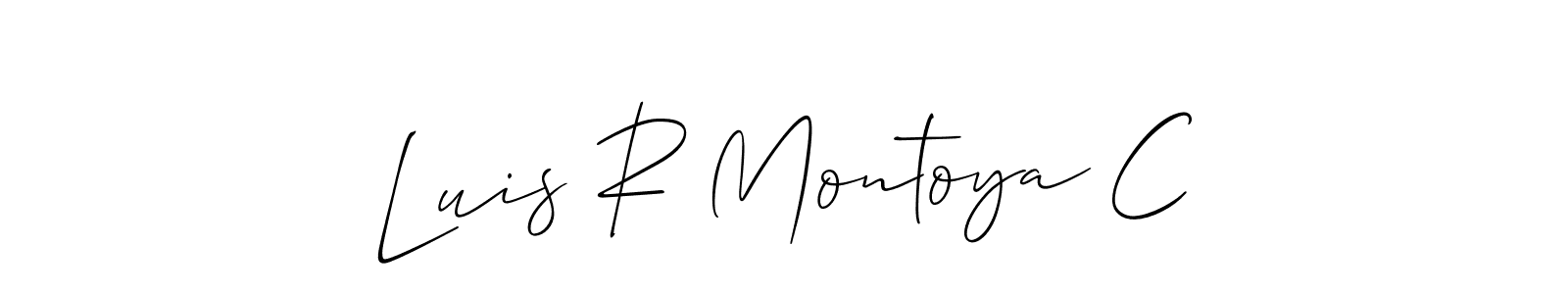 Make a beautiful signature design for name Luis R Montoya C. Use this online signature maker to create a handwritten signature for free. Luis R Montoya C signature style 2 images and pictures png