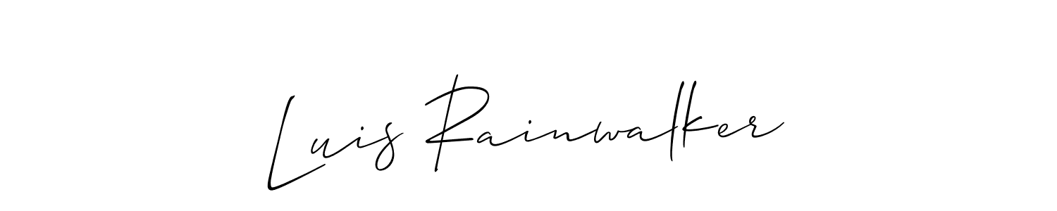 Design your own signature with our free online signature maker. With this signature software, you can create a handwritten (Allison_Script) signature for name Luis Rainwalker. Luis Rainwalker signature style 2 images and pictures png