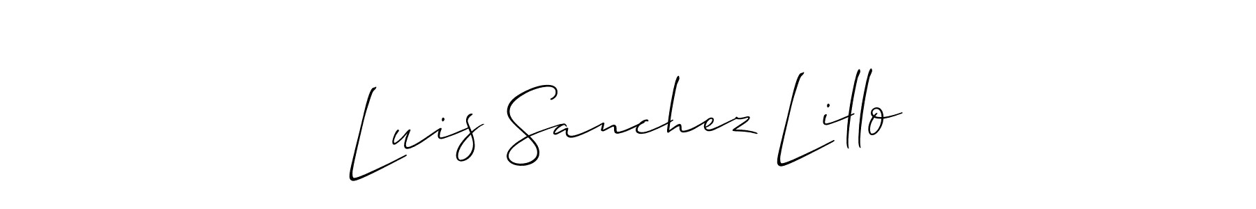 Make a beautiful signature design for name Luis Sanchez Lillo. Use this online signature maker to create a handwritten signature for free. Luis Sanchez Lillo signature style 2 images and pictures png