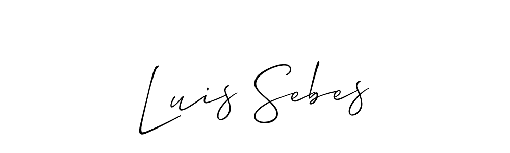 Use a signature maker to create a handwritten signature online. With this signature software, you can design (Allison_Script) your own signature for name Luis Sebes. Luis Sebes signature style 2 images and pictures png