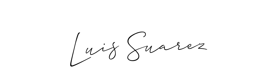 How to make Luis Suarez name signature. Use Allison_Script style for creating short signs online. This is the latest handwritten sign. Luis Suarez signature style 2 images and pictures png