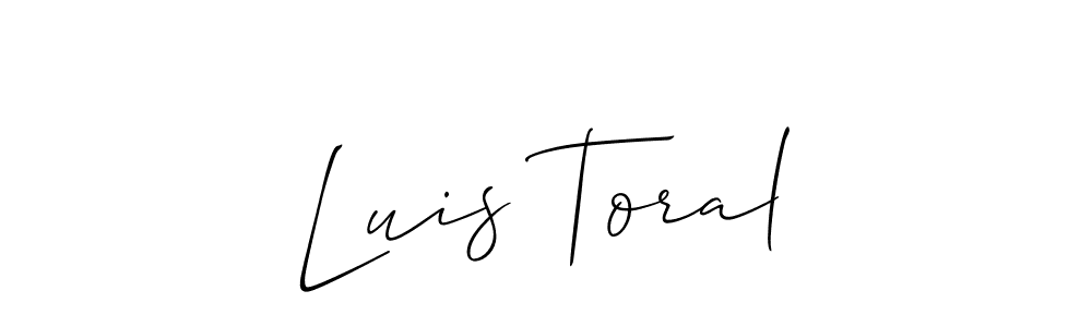 This is the best signature style for the Luis Toral name. Also you like these signature font (Allison_Script). Mix name signature. Luis Toral signature style 2 images and pictures png
