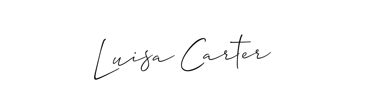 Also You can easily find your signature by using the search form. We will create Luisa Carter name handwritten signature images for you free of cost using Allison_Script sign style. Luisa Carter signature style 2 images and pictures png