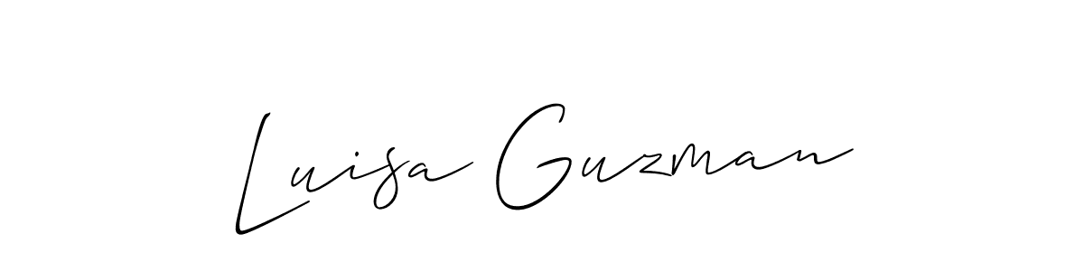 if you are searching for the best signature style for your name Luisa Guzman. so please give up your signature search. here we have designed multiple signature styles  using Allison_Script. Luisa Guzman signature style 2 images and pictures png