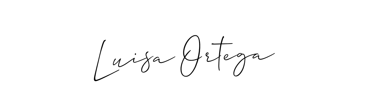 The best way (Allison_Script) to make a short signature is to pick only two or three words in your name. The name Luisa Ortega include a total of six letters. For converting this name. Luisa Ortega signature style 2 images and pictures png