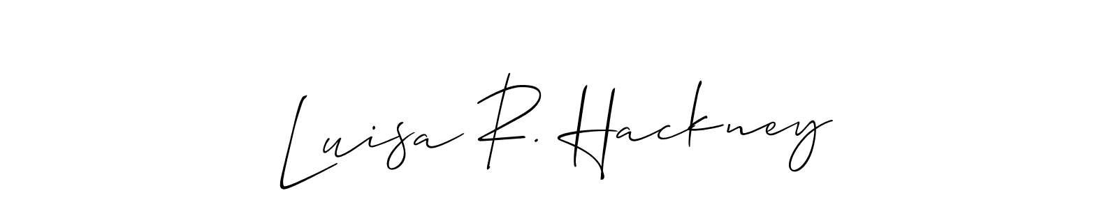 You can use this online signature creator to create a handwritten signature for the name Luisa R. Hackney. This is the best online autograph maker. Luisa R. Hackney signature style 2 images and pictures png