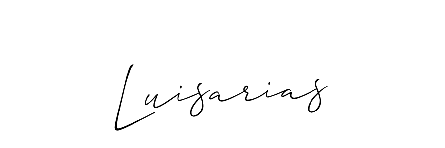 Similarly Allison_Script is the best handwritten signature design. Signature creator online .You can use it as an online autograph creator for name Luisarias. Luisarias signature style 2 images and pictures png