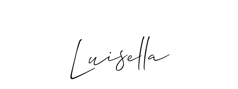 Also we have Luisella name is the best signature style. Create professional handwritten signature collection using Allison_Script autograph style. Luisella signature style 2 images and pictures png
