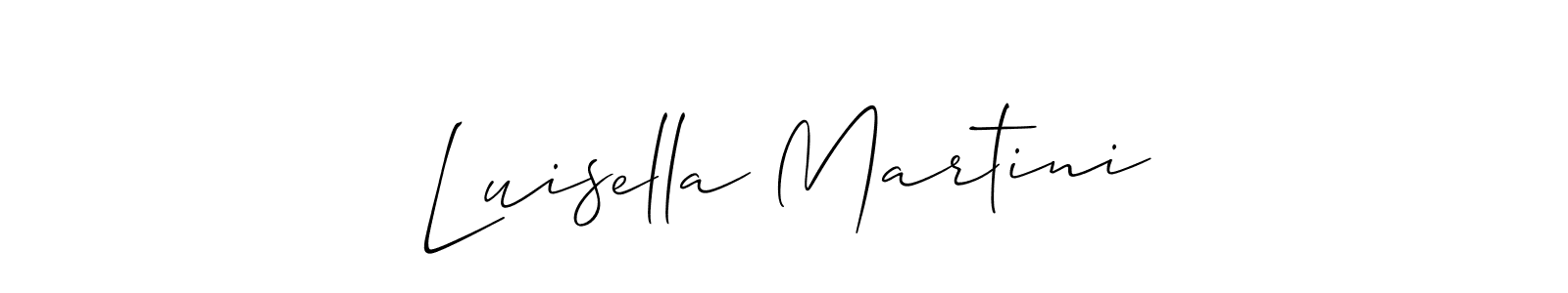 Make a short Luisella Martini signature style. Manage your documents anywhere anytime using Allison_Script. Create and add eSignatures, submit forms, share and send files easily. Luisella Martini signature style 2 images and pictures png