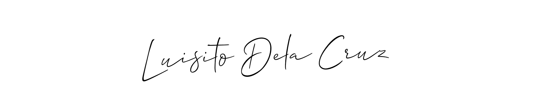 Use a signature maker to create a handwritten signature online. With this signature software, you can design (Allison_Script) your own signature for name Luisito Dela Cruz. Luisito Dela Cruz signature style 2 images and pictures png