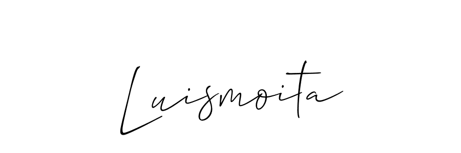 You should practise on your own different ways (Allison_Script) to write your name (Luismoita) in signature. don't let someone else do it for you. Luismoita signature style 2 images and pictures png