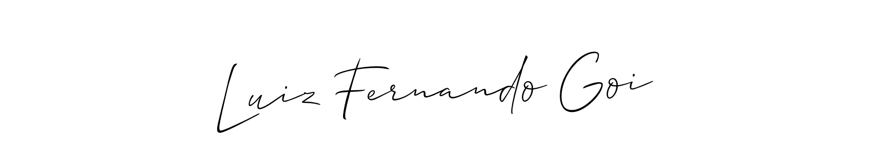 How to make Luiz Fernando Goi signature? Allison_Script is a professional autograph style. Create handwritten signature for Luiz Fernando Goi name. Luiz Fernando Goi signature style 2 images and pictures png