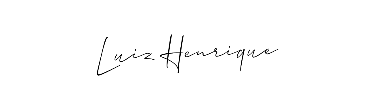 It looks lik you need a new signature style for name Luiz Henrique. Design unique handwritten (Allison_Script) signature with our free signature maker in just a few clicks. Luiz Henrique signature style 2 images and pictures png