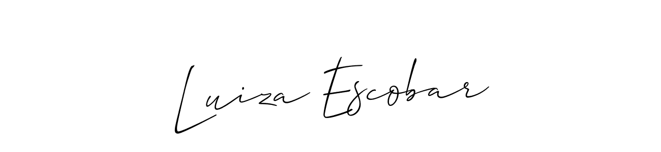 Check out images of Autograph of Luiza Escobar name. Actor Luiza Escobar Signature Style. Allison_Script is a professional sign style online. Luiza Escobar signature style 2 images and pictures png