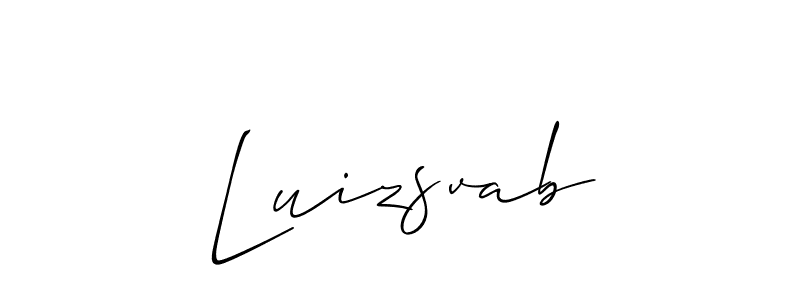 Use a signature maker to create a handwritten signature online. With this signature software, you can design (Allison_Script) your own signature for name Luizsvab. Luizsvab signature style 2 images and pictures png