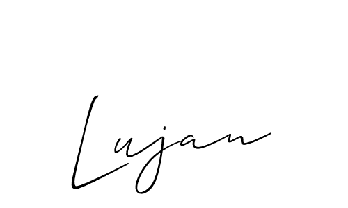 Create a beautiful signature design for name Lujan. With this signature (Allison_Script) fonts, you can make a handwritten signature for free. Lujan signature style 2 images and pictures png