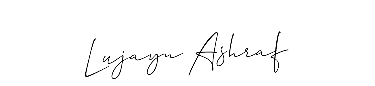 You can use this online signature creator to create a handwritten signature for the name Lujayn Ashraf. This is the best online autograph maker. Lujayn Ashraf signature style 2 images and pictures png