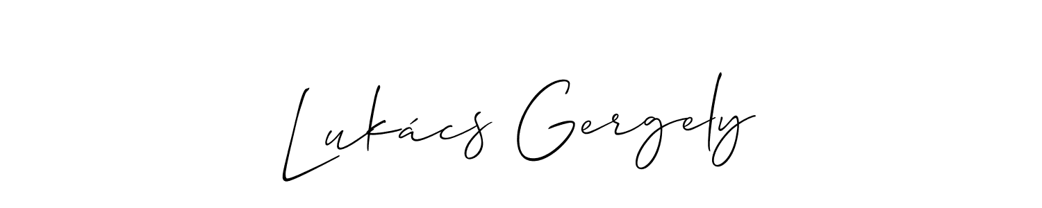 You can use this online signature creator to create a handwritten signature for the name Lukács Gergely. This is the best online autograph maker. Lukács Gergely signature style 2 images and pictures png