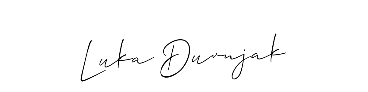 Make a beautiful signature design for name Luka Duvnjak. Use this online signature maker to create a handwritten signature for free. Luka Duvnjak signature style 2 images and pictures png