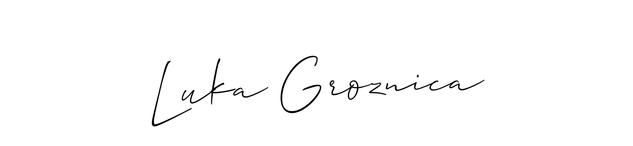 Here are the top 10 professional signature styles for the name Luka Groznica. These are the best autograph styles you can use for your name. Luka Groznica signature style 2 images and pictures png