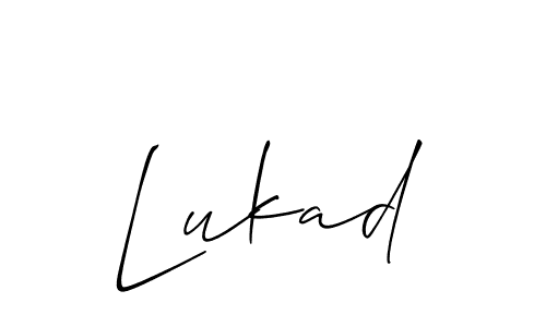 Lukad stylish signature style. Best Handwritten Sign (Allison_Script) for my name. Handwritten Signature Collection Ideas for my name Lukad. Lukad signature style 2 images and pictures png