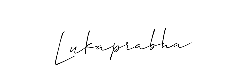 Make a short Lukaprabha signature style. Manage your documents anywhere anytime using Allison_Script. Create and add eSignatures, submit forms, share and send files easily. Lukaprabha signature style 2 images and pictures png