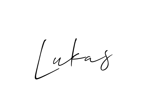 Make a beautiful signature design for name Lukas. With this signature (Allison_Script) style, you can create a handwritten signature for free. Lukas signature style 2 images and pictures png