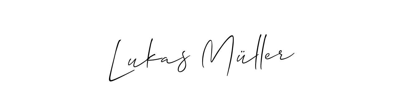 This is the best signature style for the Lukas Müller name. Also you like these signature font (Allison_Script). Mix name signature. Lukas Müller signature style 2 images and pictures png