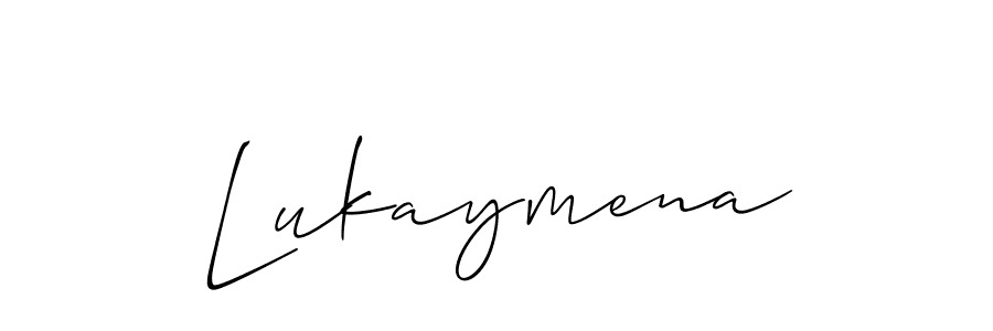 Also we have Lukaymena name is the best signature style. Create professional handwritten signature collection using Allison_Script autograph style. Lukaymena signature style 2 images and pictures png