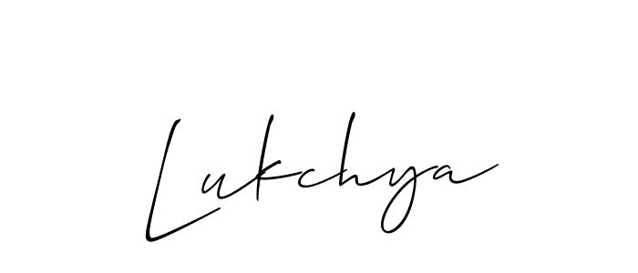 Once you've used our free online signature maker to create your best signature Allison_Script style, it's time to enjoy all of the benefits that Lukchya name signing documents. Lukchya signature style 2 images and pictures png