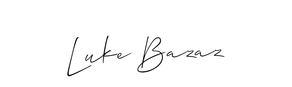 How to make Luke Bazaz signature? Allison_Script is a professional autograph style. Create handwritten signature for Luke Bazaz name. Luke Bazaz signature style 2 images and pictures png