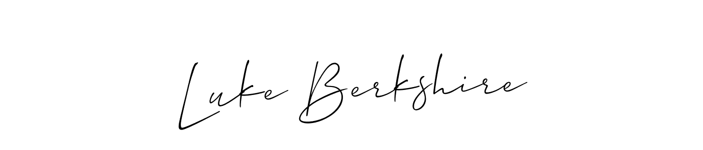 The best way (Allison_Script) to make a short signature is to pick only two or three words in your name. The name Luke Berkshire include a total of six letters. For converting this name. Luke Berkshire signature style 2 images and pictures png
