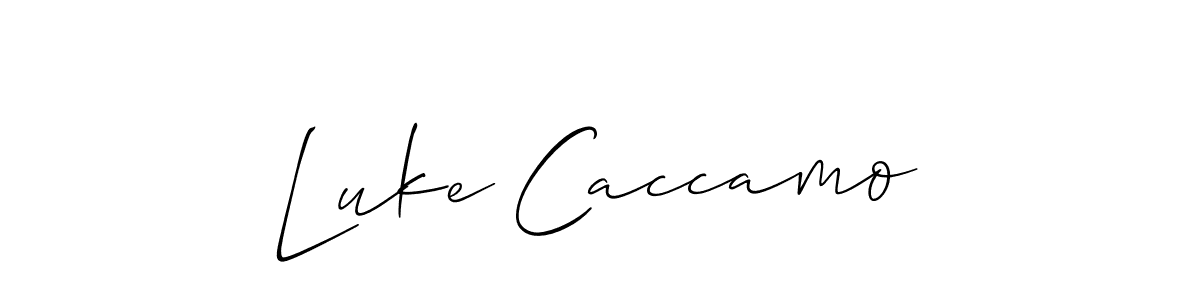 Similarly Allison_Script is the best handwritten signature design. Signature creator online .You can use it as an online autograph creator for name Luke Caccamo. Luke Caccamo signature style 2 images and pictures png