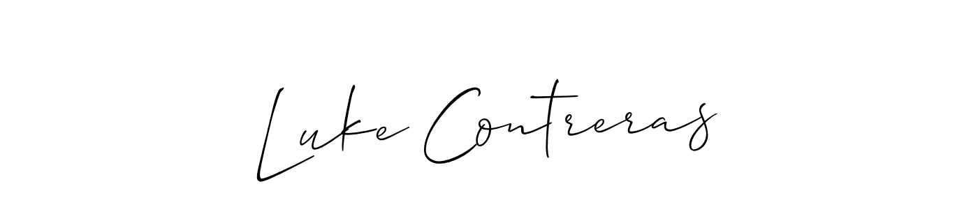 How to Draw Luke Contreras signature style? Allison_Script is a latest design signature styles for name Luke Contreras. Luke Contreras signature style 2 images and pictures png