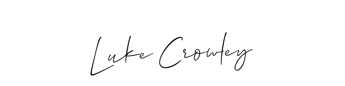 Best and Professional Signature Style for Luke Crowley. Allison_Script Best Signature Style Collection. Luke Crowley signature style 2 images and pictures png