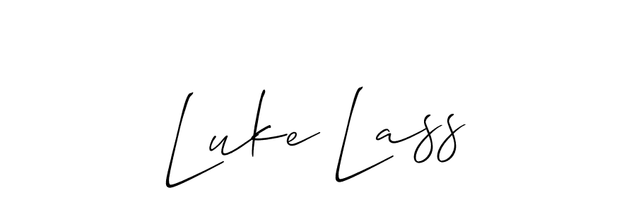 How to make Luke Lass signature? Allison_Script is a professional autograph style. Create handwritten signature for Luke Lass name. Luke Lass signature style 2 images and pictures png