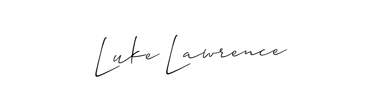 if you are searching for the best signature style for your name Luke Lawrence. so please give up your signature search. here we have designed multiple signature styles  using Allison_Script. Luke Lawrence signature style 2 images and pictures png