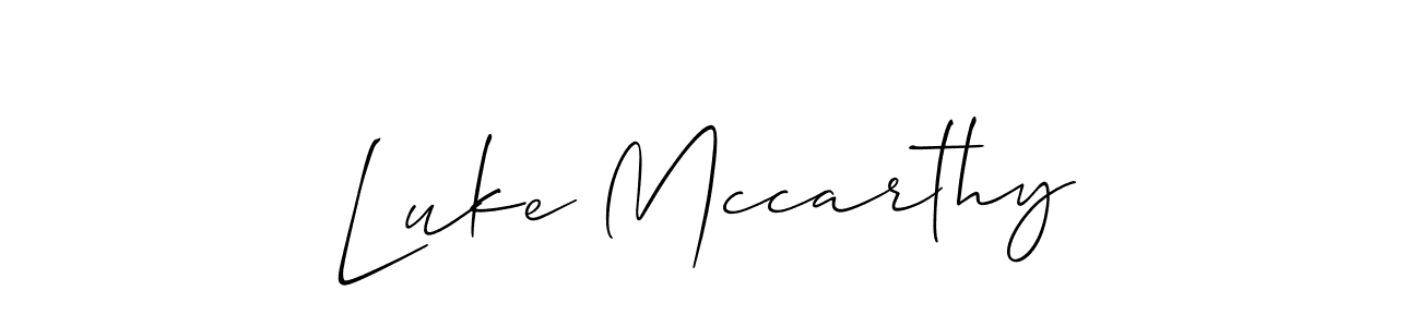 Allison_Script is a professional signature style that is perfect for those who want to add a touch of class to their signature. It is also a great choice for those who want to make their signature more unique. Get Luke Mccarthy name to fancy signature for free. Luke Mccarthy signature style 2 images and pictures png