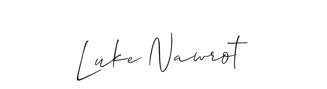 Make a beautiful signature design for name Luke Nawrot. With this signature (Allison_Script) style, you can create a handwritten signature for free. Luke Nawrot signature style 2 images and pictures png