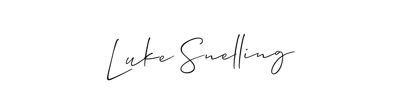 The best way (Allison_Script) to make a short signature is to pick only two or three words in your name. The name Luke Snelling include a total of six letters. For converting this name. Luke Snelling signature style 2 images and pictures png