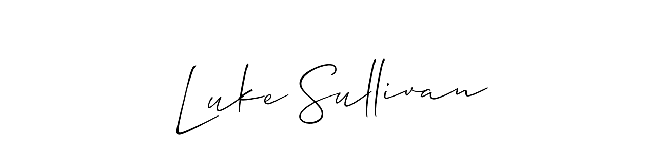 if you are searching for the best signature style for your name Luke Sullivan. so please give up your signature search. here we have designed multiple signature styles  using Allison_Script. Luke Sullivan signature style 2 images and pictures png