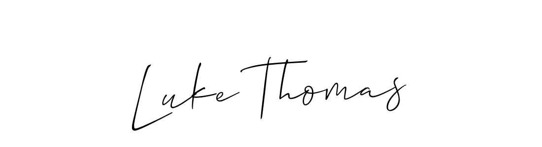 You should practise on your own different ways (Allison_Script) to write your name (Luke Thomas) in signature. don't let someone else do it for you. Luke Thomas signature style 2 images and pictures png