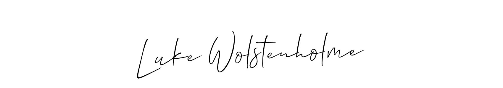 How to Draw Luke Wolstenholme signature style? Allison_Script is a latest design signature styles for name Luke Wolstenholme. Luke Wolstenholme signature style 2 images and pictures png