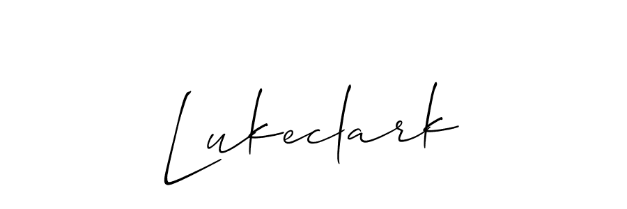 How to Draw Lukeclark signature style? Allison_Script is a latest design signature styles for name Lukeclark. Lukeclark signature style 2 images and pictures png