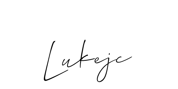 Create a beautiful signature design for name Lukejc. With this signature (Allison_Script) fonts, you can make a handwritten signature for free. Lukejc signature style 2 images and pictures png