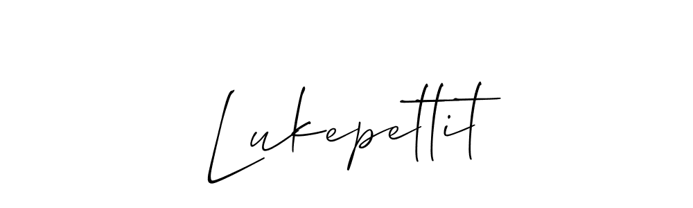 if you are searching for the best signature style for your name Lukepettit. so please give up your signature search. here we have designed multiple signature styles  using Allison_Script. Lukepettit signature style 2 images and pictures png