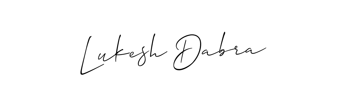 Best and Professional Signature Style for Lukesh Dabra. Allison_Script Best Signature Style Collection. Lukesh Dabra signature style 2 images and pictures png